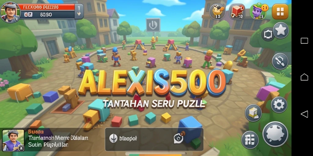 Tampilan gameplay seru dari ALEXIS500 yang menguji kecerdasan.