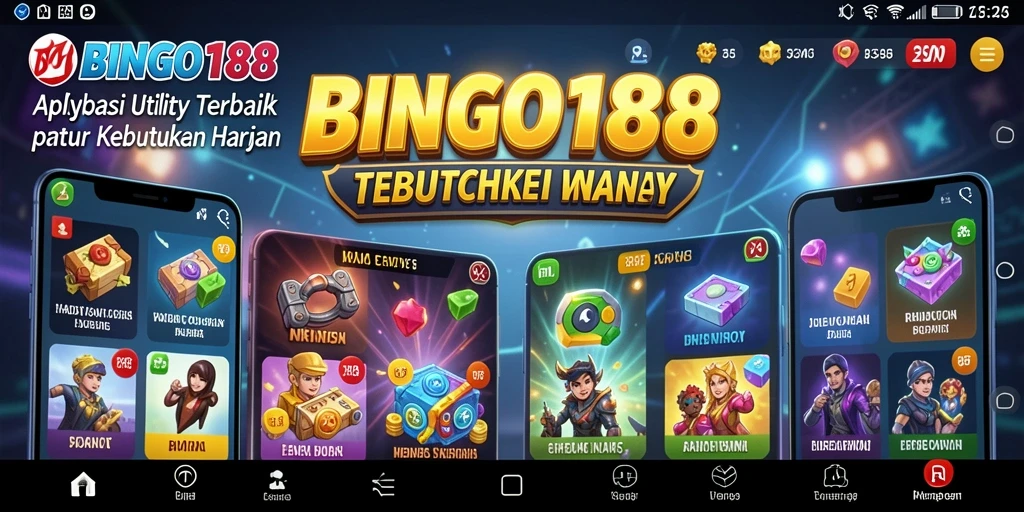 Screenshot aplikasi BINGO188 menunjukkan fitur manajemen tugas yang intuitif.