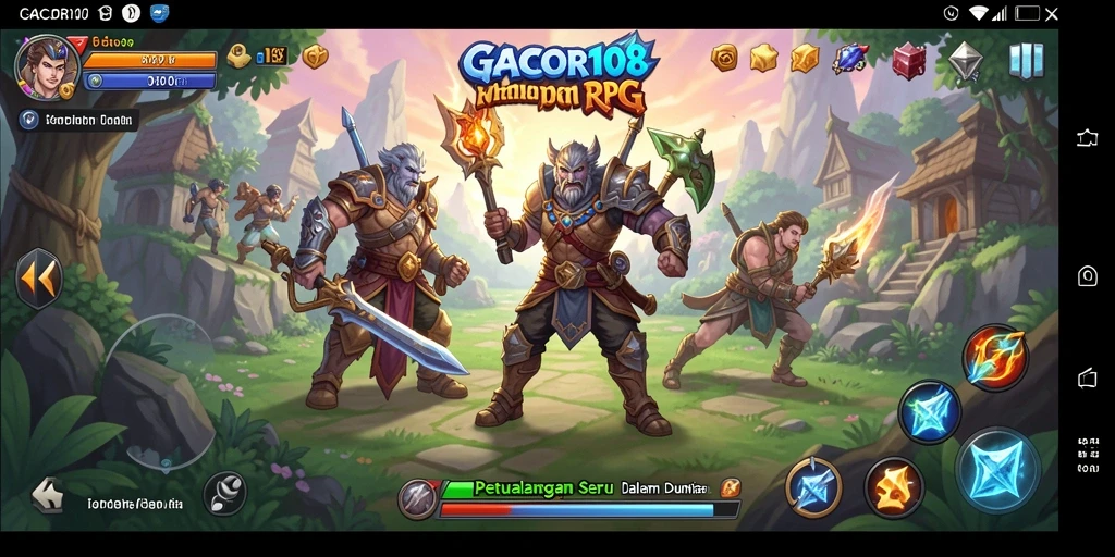 Tampilan menarik dari gameplay RPG GACOR108.