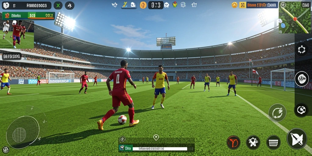 Tampilan gameplay HO3 yang menampilkan aksi olahraga seru.