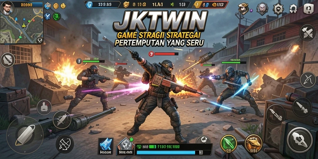 Tangkapan layar JKTWIN menunjukkan pertempuran strategis yang mendebarkan.