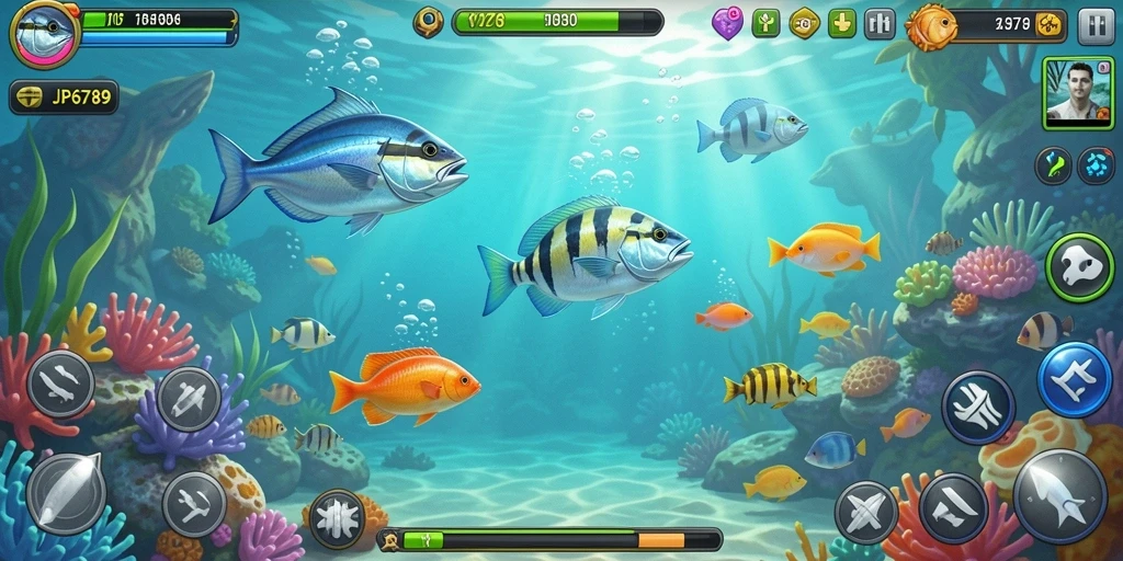 Tampilan gameplay Tembak Ikan seru di JP6789.