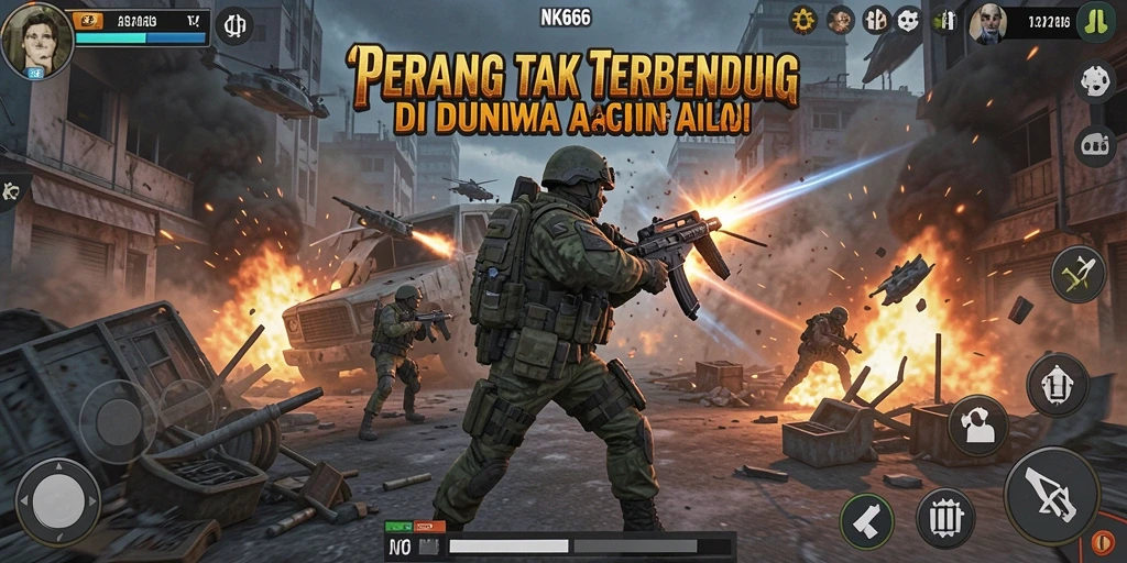 Tampilan gameplay NK666 yang mendebarkan dan penuh aksi.