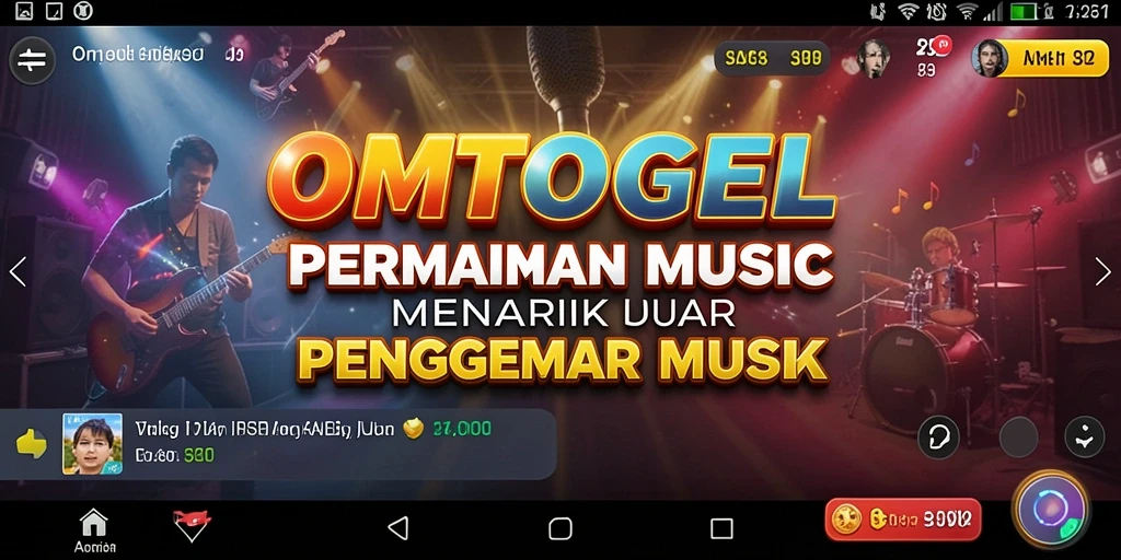 Tampilan seru dari gameplay musik di OMTOGEL.