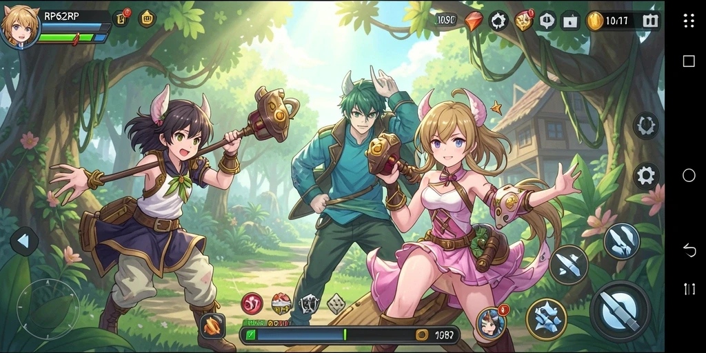 Screenshot gameplay <strong>RP62RP</strong> menampilkan aksi karakter yang spektakuler.