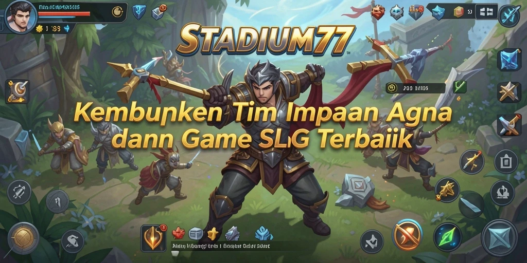 Tampilan gameplay seru dalam STADIUM77 yang penuh strategi dan aksi.