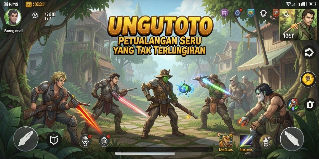 Tampilan gameplay mendebarkan dari UNGUTOTO saat menjelajahi dunia petualangan.